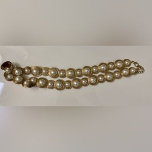 Gold Pearl Chain Belt